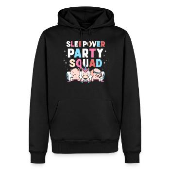 Sleepover Party Troupe Nuitée - Sweat à capuche Premium bio Homme - noir - Devant - Nico (187cm)