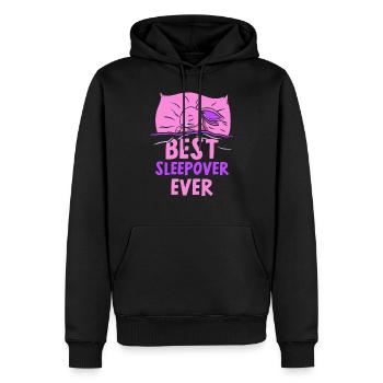 Meilleure nuit de tous les temps Party - Sweat à capuche Premium bio Homme - noir - Devant - Nico (187cm)
