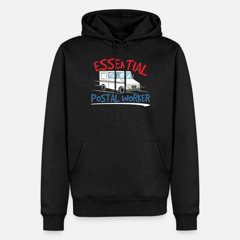 Indispensable facteur facteur - Sweat à capuche Premium bio Homme - noir