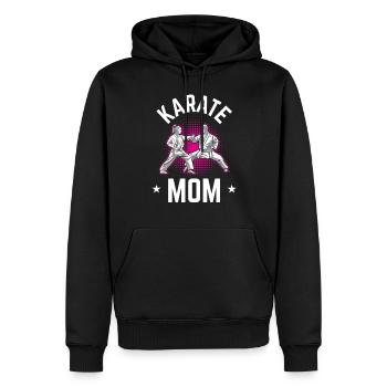 Karaté Mère Arts Martiaux Combattant d’Arts Martiaux - Sweat à capuche Premium bio Homme - noir - Devant - Nico (187cm)