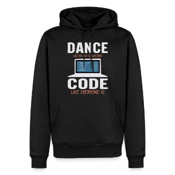 Dance Like No One Is Watching - Männer Premium Bio Hoodie - Schwarz - Vorne - Nico (187cm)