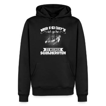 Schildkröten - Mir Reicht's Ich Gehe Zu Meinen - Männer Premium Bio Hoodie - Schwarz - Vorne - Nico (187cm)