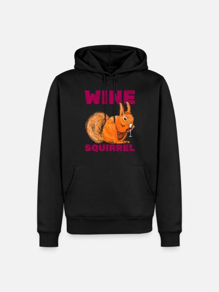 Funny squirrel, funny squirrel - Men’s Premium Organic Hoodie - black