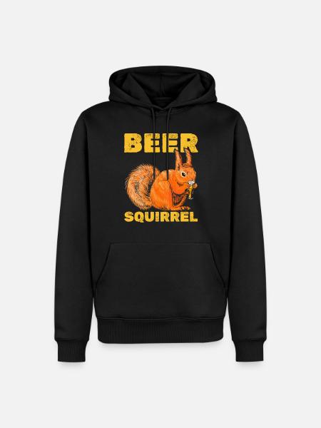 Funny squirrel, funny squirrel - Men’s Premium Organic Hoodie - black