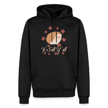 Igel liebhaber Thanksgiving Herbst - Männer Premium Bio Hoodie - Schwarz - Vorne - Nico (187cm)