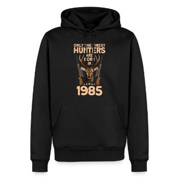 Jäger 37. Geburtstag Hirsch Jagen Geschenk - Männer Premium Bio Hoodie - Schwarz - Vorne - Nico (187cm)