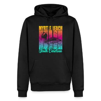 Myrtle Beach South Carolina - Männer Premium Bio Hoodie - Schwarz - Vorne - Nico (187cm)