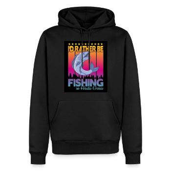 Je préfère pêcher à Haida Gwaii - Sweat à capuche Premium bio Homme - noir - Devant - Nico (187cm)