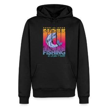 Je préfère pêcher au lac Powell - Sweat à capuche Premium bio Homme - noir - Devant - Nico (187cm)