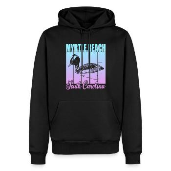 Myrtle Beach South Carolina - Männer Premium Bio Hoodie - Schwarz - Vorne - Nico (187cm)