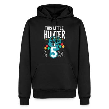 Buck Deer Chasse Hunter Kid - Sweat à capuche Premium bio Homme - noir - Devant - Nico (187cm)