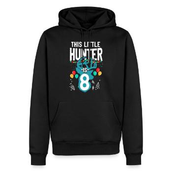 Buck Deer Chasse Hunter Kid - Sweat à capuche Premium bio Homme - noir - Devant - Nico (187cm)