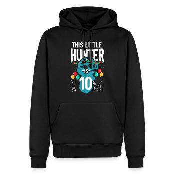 Buck Deer Chasse Hunter Kid - Sweat à capuche Premium bio Homme - noir - Devant - Nico (187cm)