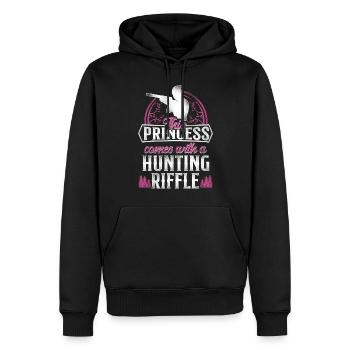 Buck Deer Hunting Hunter Girl - Männer Premium Bio Hoodie - Schwarz - Vorne - Nico (187cm)