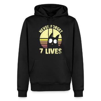Never Forget No Mercy Cite Death Philosophy - Sweat à capuche Premium bio Homme - noir - Devant - Nico (187cm)
