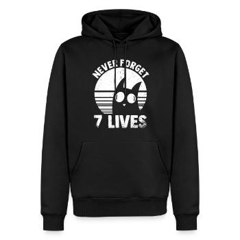 Never Forget No Mercy Cite Death Philosophy - Sweat à capuche Premium bio Homme - noir - Devant - Nico (187cm)