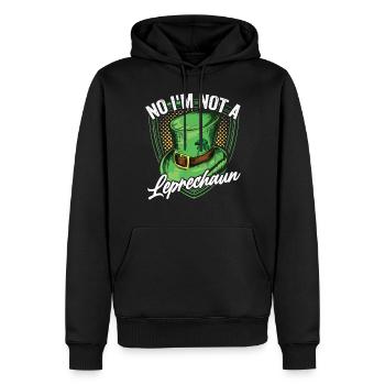No I'm not a Leprechaun Irish Leprechaun Irish - Men’s Premium Organic Hoodie - black - Front - Nico (187cm)