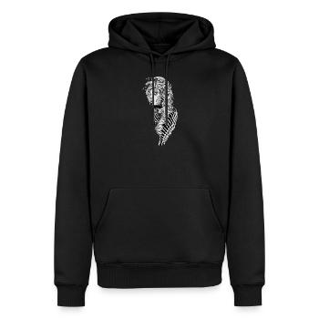 Medusa I Schlangen Griechische Göttin Motiv für - Männer Premium Bio Hoodie - Schwarz - Vorne - Nico (187cm)