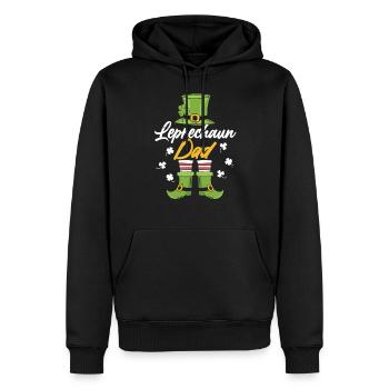 Gobelin Papa St Patrick Leprechaun Irlandais Irlandais - Sweat à capuche Premium bio Homme - noir - Devant - Nico (187cm)