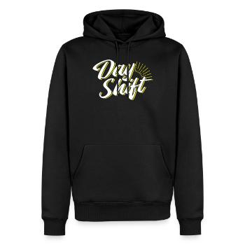 Tagschicht Schichtdienst Sprüche Schichtarbeit - Männer Premium Bio Hoodie - Schwarz - Vorne - Nico (187cm)