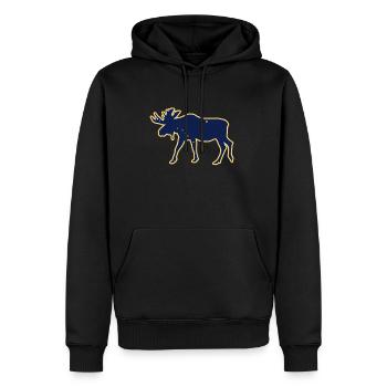 Alaska Tshirt Hommes Femmes Enfants USA Pôle Nord - Sweat à capuche Premium bio Homme - noir - Devant - Nico (187cm)