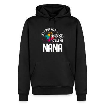 Autisme autiste Journée de sensibilisation à l’autisme L’enfant Asperger - Sweat à capuche Premium bio Homme - noir - Devant - Nico (187cm)