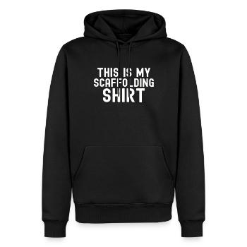 Cadeau d’un échafaudage d’un directeur de la construction - Sweat à capuche Premium bio Homme - noir - Devant - Nico (187cm)