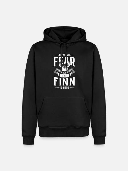 Finland Tshirt Finland Scandinavia - Men’s Premium Organic Hoodie - black