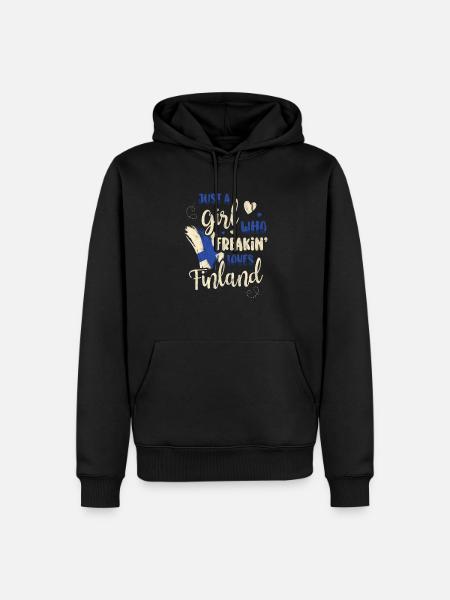 Finland - Men’s Premium Organic Hoodie - black