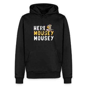 Souris Souris Cadeau Rat Rongeur Souris Souris Lousemaus - Sweat à capuche Premium bio Homme - noir - Devant - Nico (187cm)