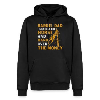 Barrel Racer Dad - Männer Premium Bio Hoodie - Schwarz - Vorne - Nico (187cm)