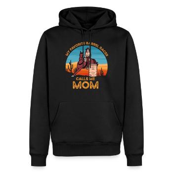 Barrel Racer Mom - Männer Premium Bio Hoodie - Schwarz - Vorne - Nico (187cm)