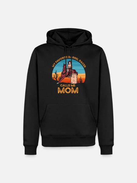 Barrel Racer Maman - Sweat à capuche Premium bio Homme - noir