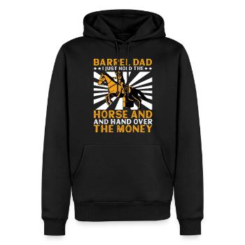 Barrel Racer Dad - Männer Premium Bio Hoodie - Schwarz - Vorne - Nico (187cm)