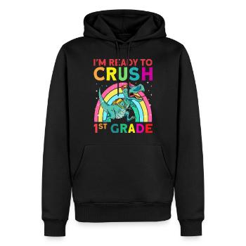 I'm Ready To Crush 1st Grade - Männer Premium Bio Hoodie - Schwarz - Vorne - Nico (187cm)