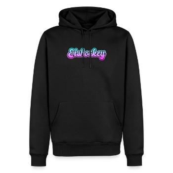 Eishockey - Männer Premium Bio Hoodie - Schwarz - Vorne - Nico (187cm)