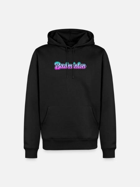 badminton - Men’s Premium Organic Hoodie - black