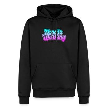 Nordic Walking - Männer Premium Bio Hoodie - Schwarz - Vorne - Nico (187cm)