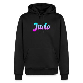 Judo - Sweat à capuche Premium bio Homme - noir - Devant - Nico (187cm)