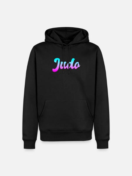 Judo - Sweat à capuche Premium bio Homme - noir