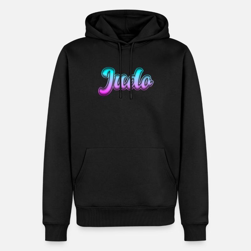Judo - Männer Premium Bio Hoodie - Schwarz