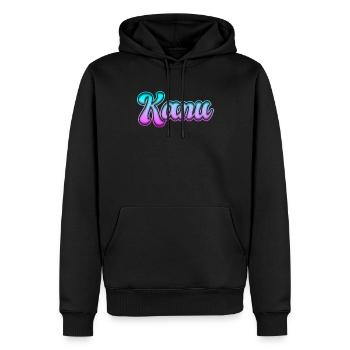 Kanu - Männer Premium Bio Hoodie - Schwarz - Vorne - Nico (187cm)