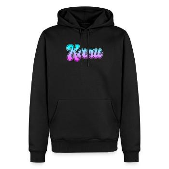 Kanu - Männer Premium Bio Hoodie - Schwarz - Vorne - Nico (187cm)
