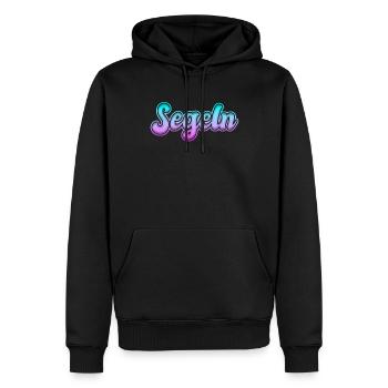 Voile - Sweat à capuche Premium bio Homme - noir - Devant - Nico (187cm)