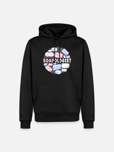 Soap Making Crafting Soapologist - Men’s Premium Organic Hoodie - black