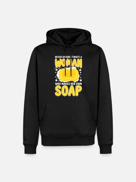 Soap Making Crafting Never - Men’s Premium Organic Hoodie - black