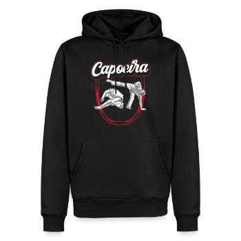 Capoeira Brazilian Hobby Entraînement aux arts martiaux - Sweat à capuche Premium bio Homme - noir - Devant - Nico (187cm)