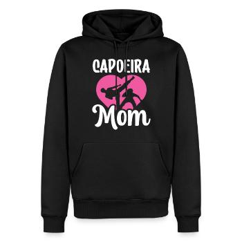 Capoeira Mère Hobby Arts Martiaux Brésiliens - Sweat à capuche Premium bio Homme - noir - Devant - Nico (187cm)