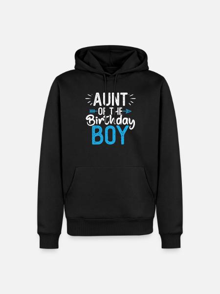 Aunt Of The Birthday Boy - Men’s Premium Organic Hoodie - black