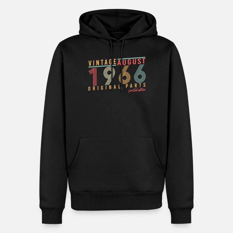 Original août 1966 - Sweat à capuche Premium bio Homme - noir